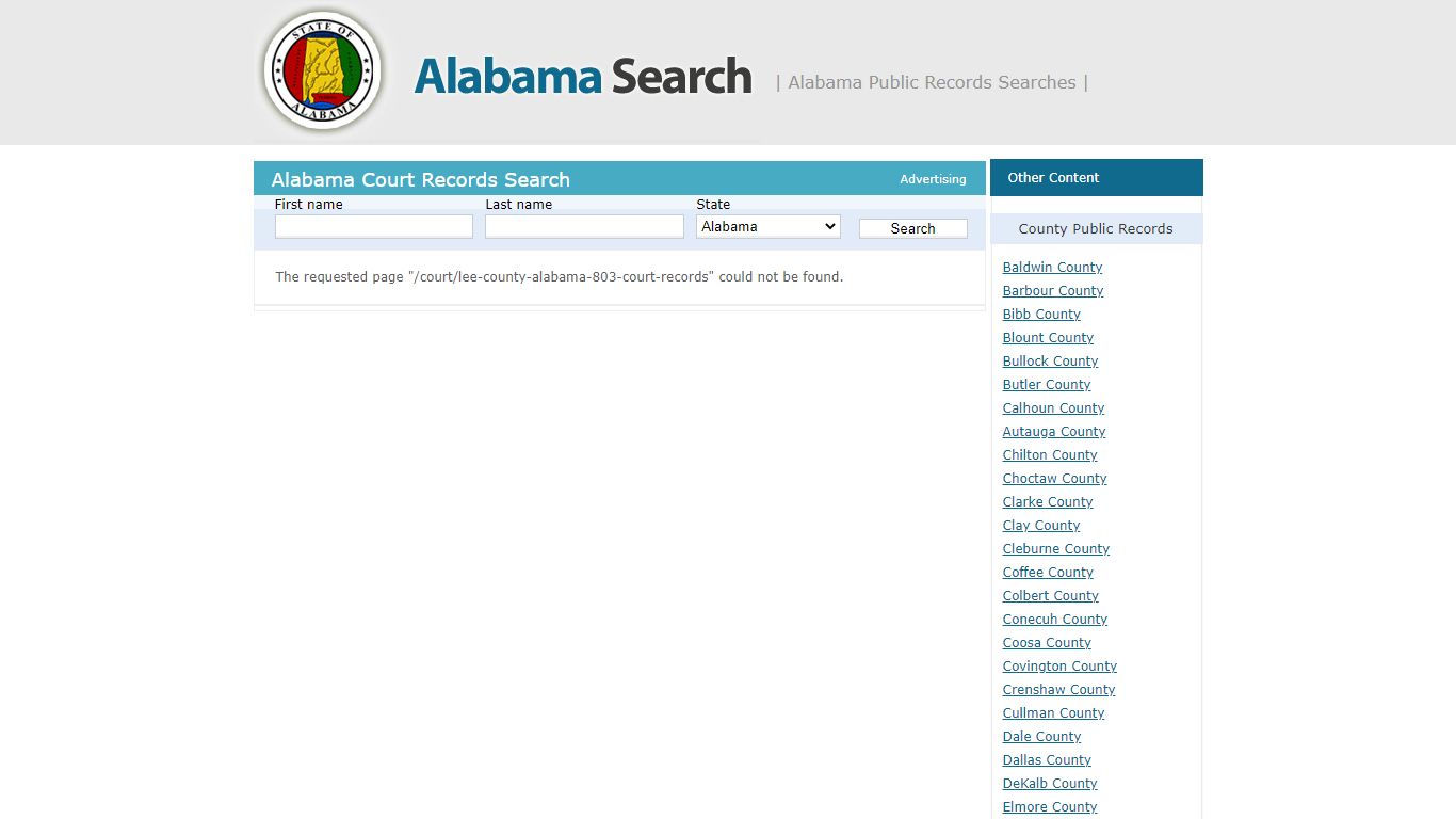 Lee County, Alabama – Court Records | Alabama - AL Search